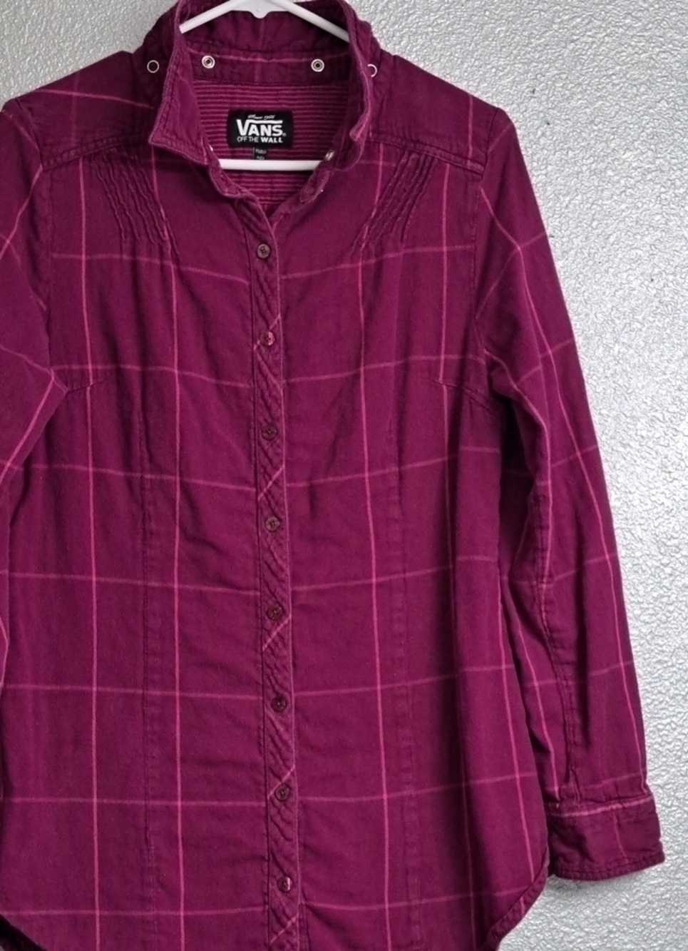 Vans Off The Wall Women's Flannel Shirt Size L